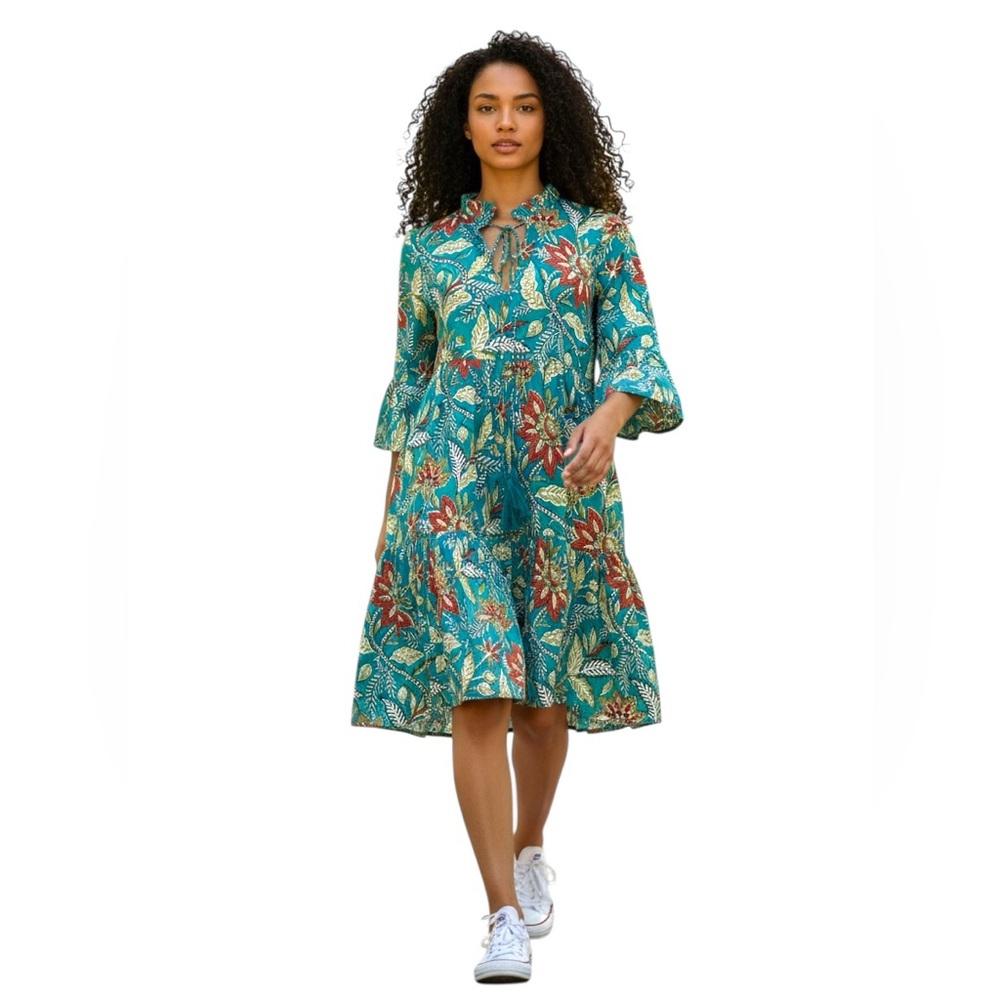 Jude Connally Boho Tiered Dress | Size S | New Without Tags. - Picture 3 of 13